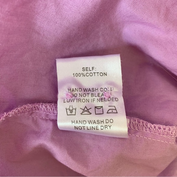 SIZE S AARON AND AMBER PURPLE OVERSIZED SHIRT LONG SLEEVED - Picture 9 of 10